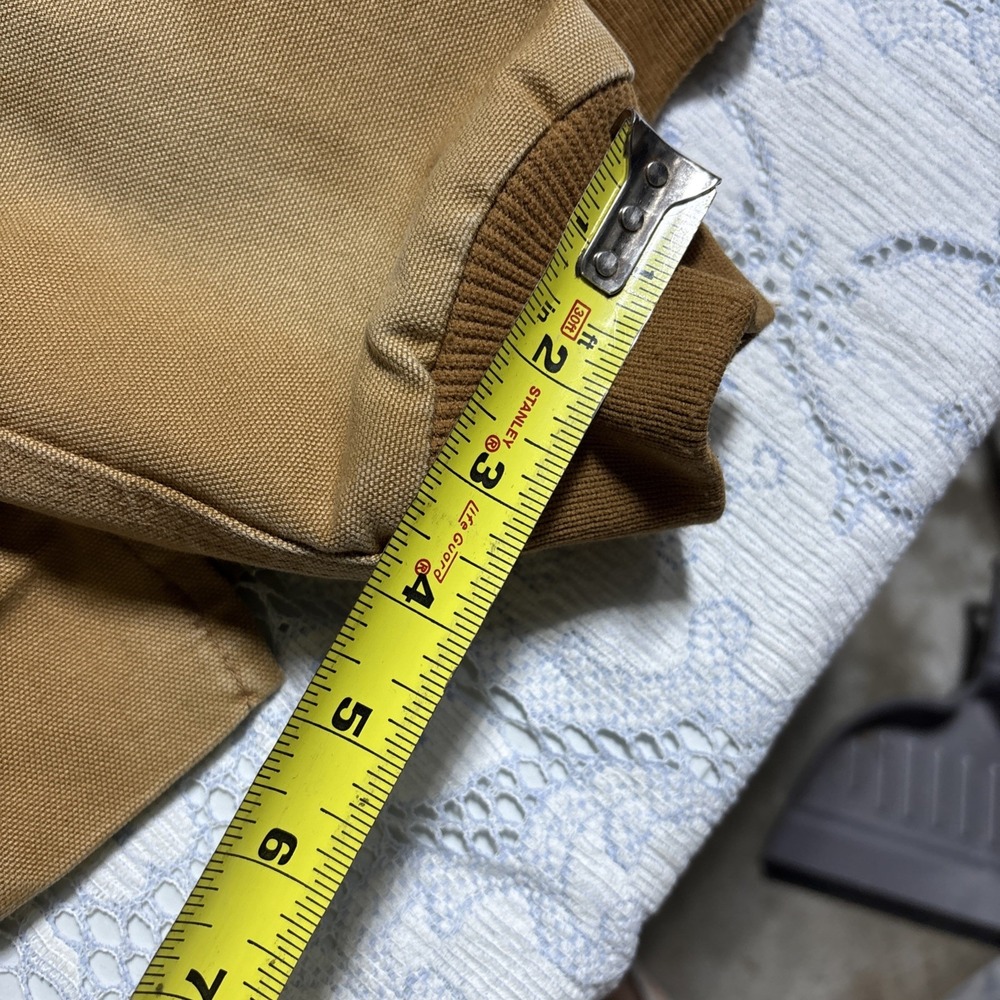 Carhartt Weathered Wildwood Jacket Tan Women's Size Medium Sherpa Lined Hooded - Picture 9 of 16
